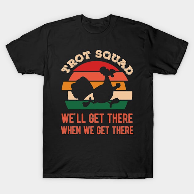 Funny Turkey Trot Squad Thanksgiving T-Shirt by TheVintageChaosCo.